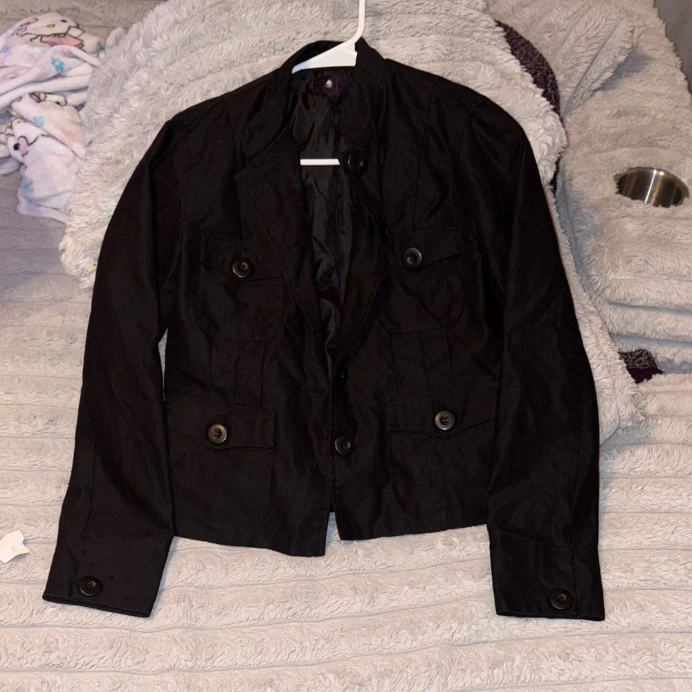 Black Button-Up Jacket